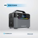 Powerology 120000mAh Portable Power Generator Fast Charging 384Wh 600W - Black 
