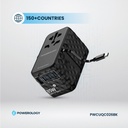 Powerology Universal GaN 85W Super Charger Retractable Type-C Cable