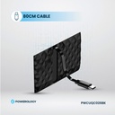 Powerology Universal GaN 85W Super Charger Retractable Type-C Cable