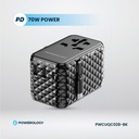 Powerology GaN Universal Charger Retractable Type-C Cable 