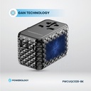 Powerology GaN Universal Charger Retractable Type-C Cable 