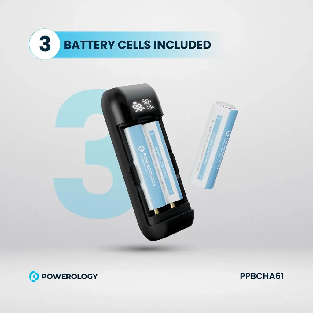 Powerology Diy Cell 10000+5000mAh Powerbank - Gray