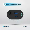 Powerology Type-C Retractable Car Charger - Black