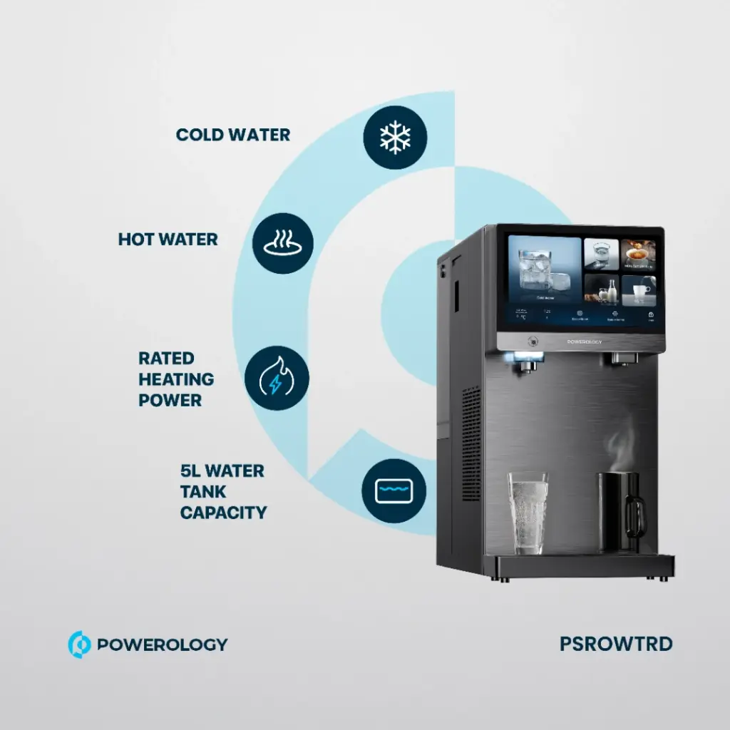 Powerology 4-Stage Reverse Osmosis Water Purifier Dispenser - Black