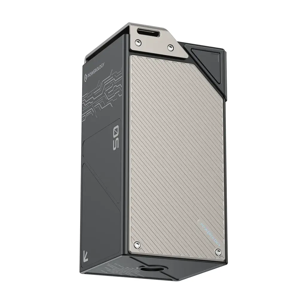 Powerology 50000mAh Power Bank 65W 3×PD Type-C and 3×USB-A - Black