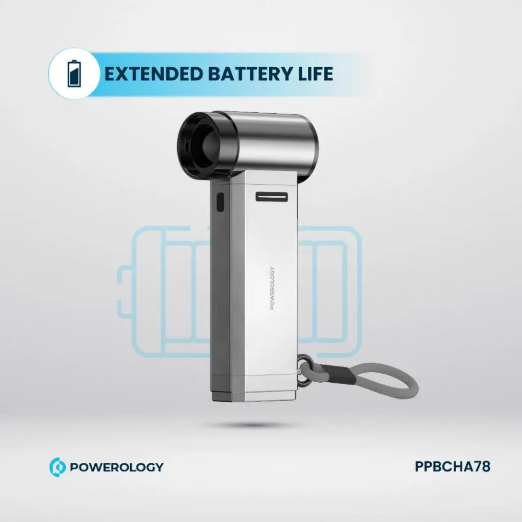 Powerology Turbo Jet Fan & Vacuum - Silver