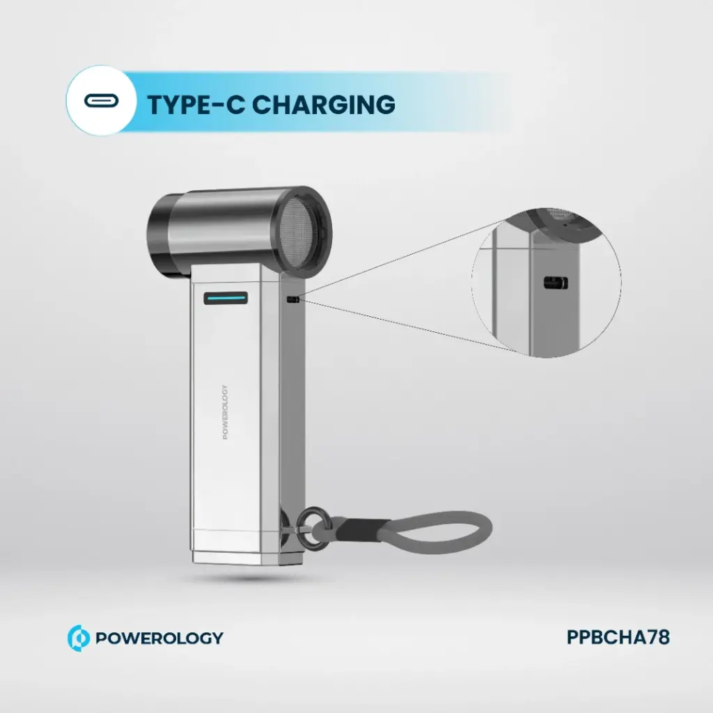 Powerology Turbo Jet Fan & Vacuum - Silver