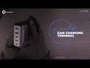 Powerology 200W Total Output GaN Charging Terminal with LED and Voltage Display