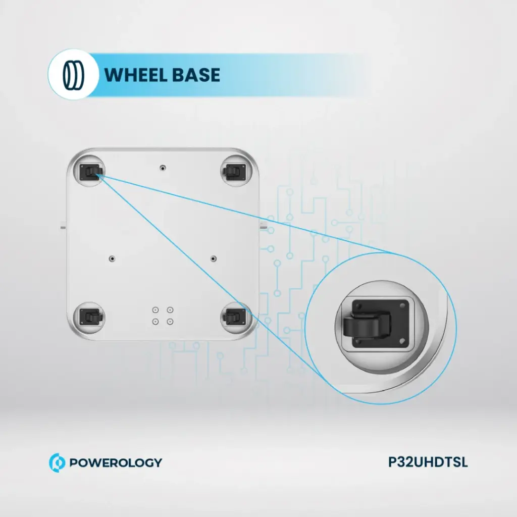 Powerology Android 32” UHD 60Hz Tablet with Stand