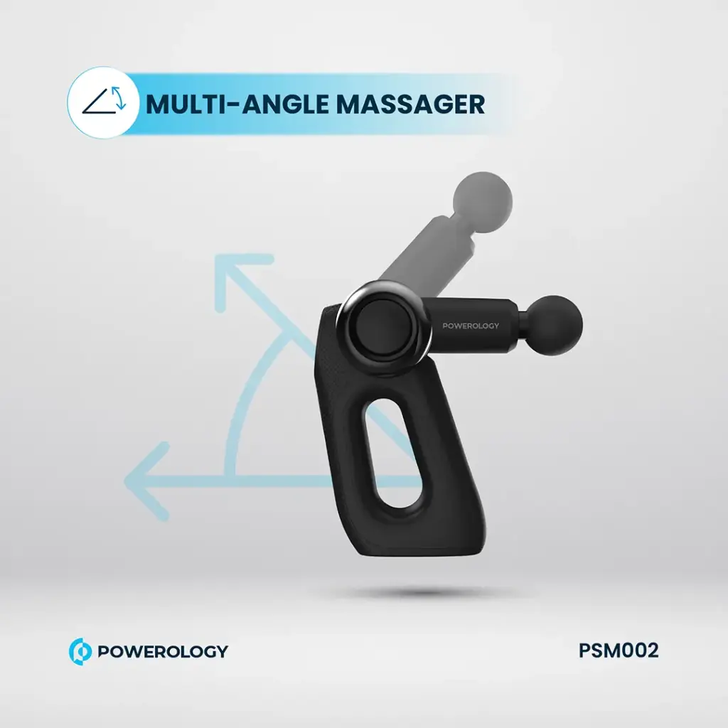 Powerology Full-Body Massage Gun - Black