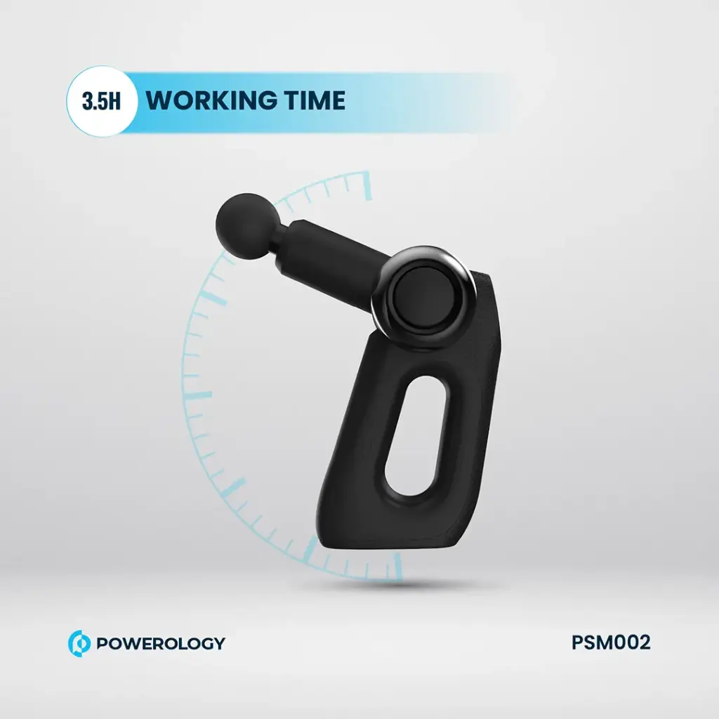 Powerology Full-Body Massage Gun - Black