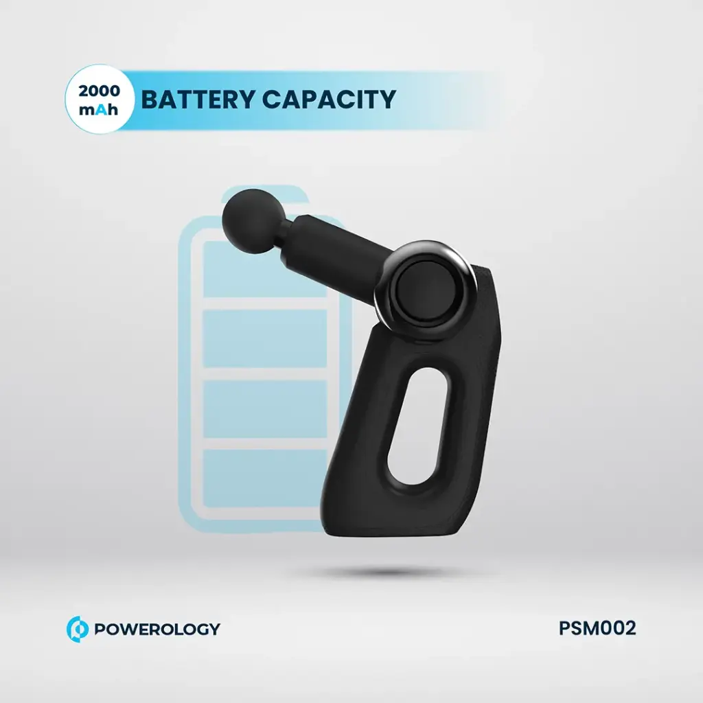 Powerology Full-Body Massage Gun - Black