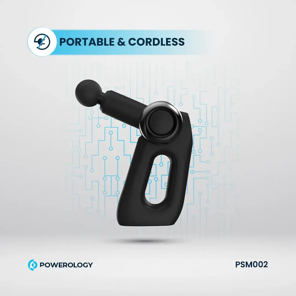Powerology Full-Body Massage Gun - Black