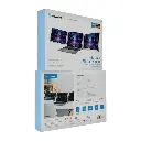 Powerology Dual Screen Portable Monitor - Silver