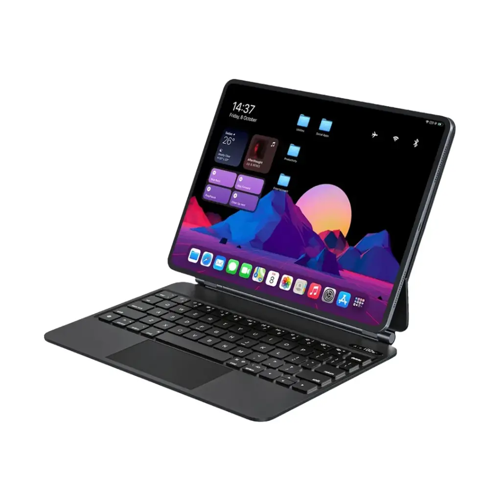 Powerology Smartcase Pro+ Wireless Keyboard Case for iPad Pro 11” (M4) - Black