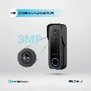 Powerology Smart Doorbell Camera - Black