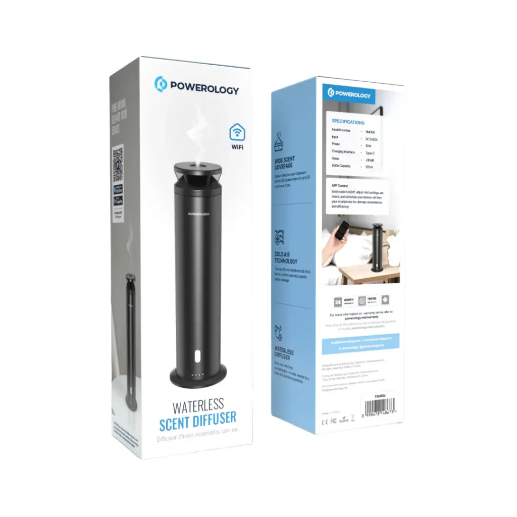 Powerology Waterless Scent Diffuser - Black