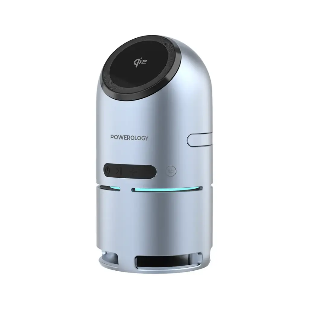 Powerology Qi2 Speaker Charge Station - Gray