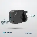 Powerology Gan Dual USB-C Wall Charger - Black