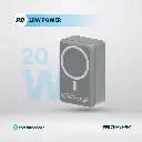 Powerology 30000mAh MagSafe Aluminum Power Bank - Dark Gray