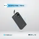 Powerology Aluminum 20000mAh Power Bank - Dark Gray