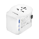 Powerology Universal Travel Adapter 2300W - White