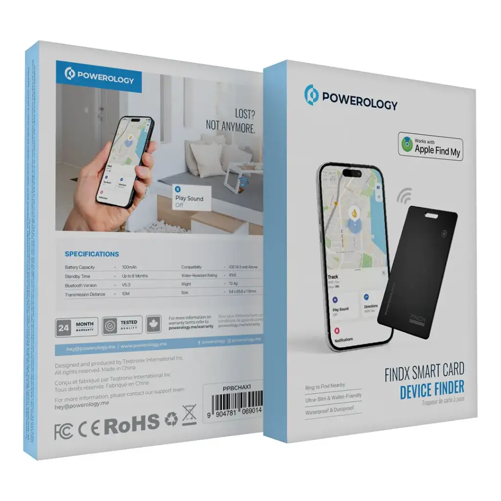 Powerology Findx Smart Card Device Finder - Black