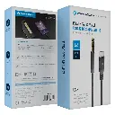 Powerology Power Sync Weave USB-C To 3.5mm Audio 1.2m Cable - Gray