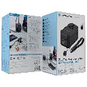 Powerology 2500W Universal Travel Adapter with 4000mAh Power Bank - Black