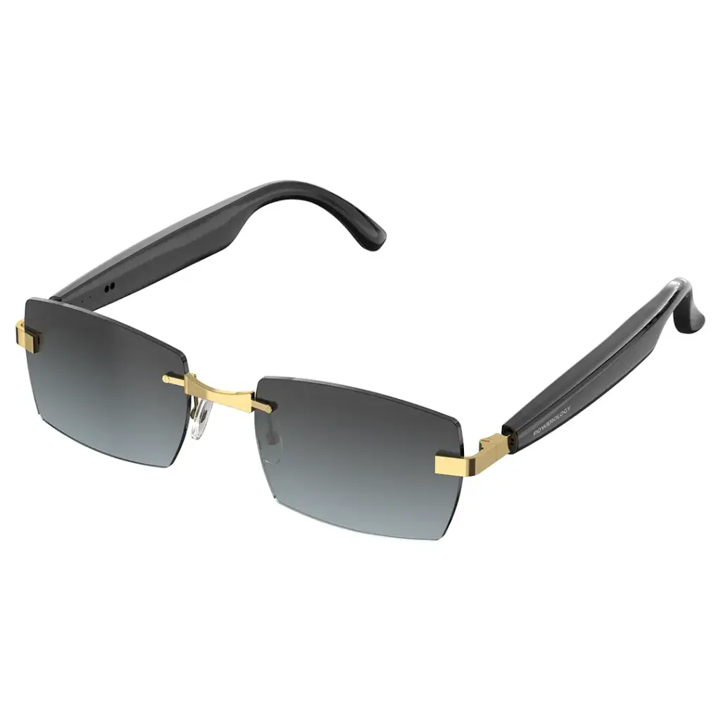 Powerology Cannes Smart Audio Sunglasses - Gold/Black