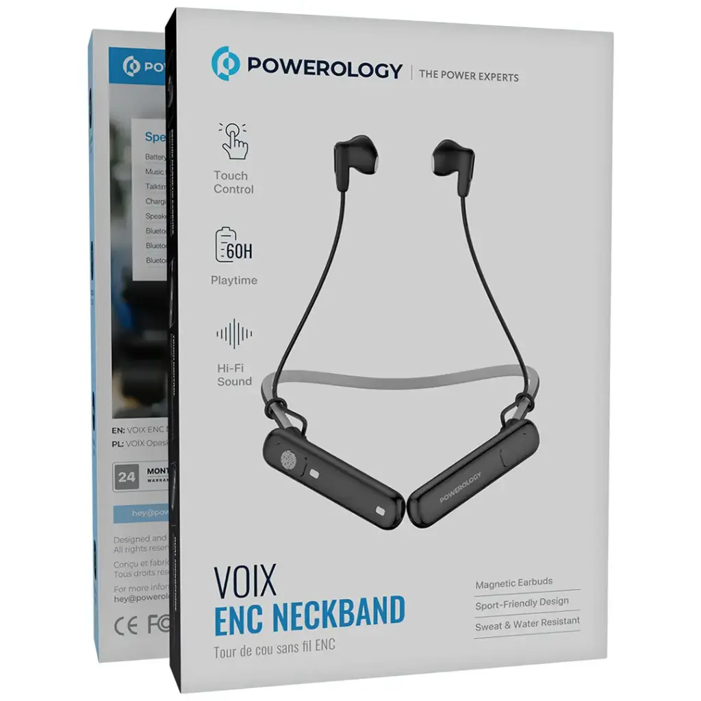 Powerology VOIX ENC Neckband - Black