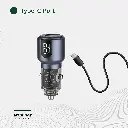 Green Lion Dual Port Car Charger PD+QC 75W - Gray (2).webp