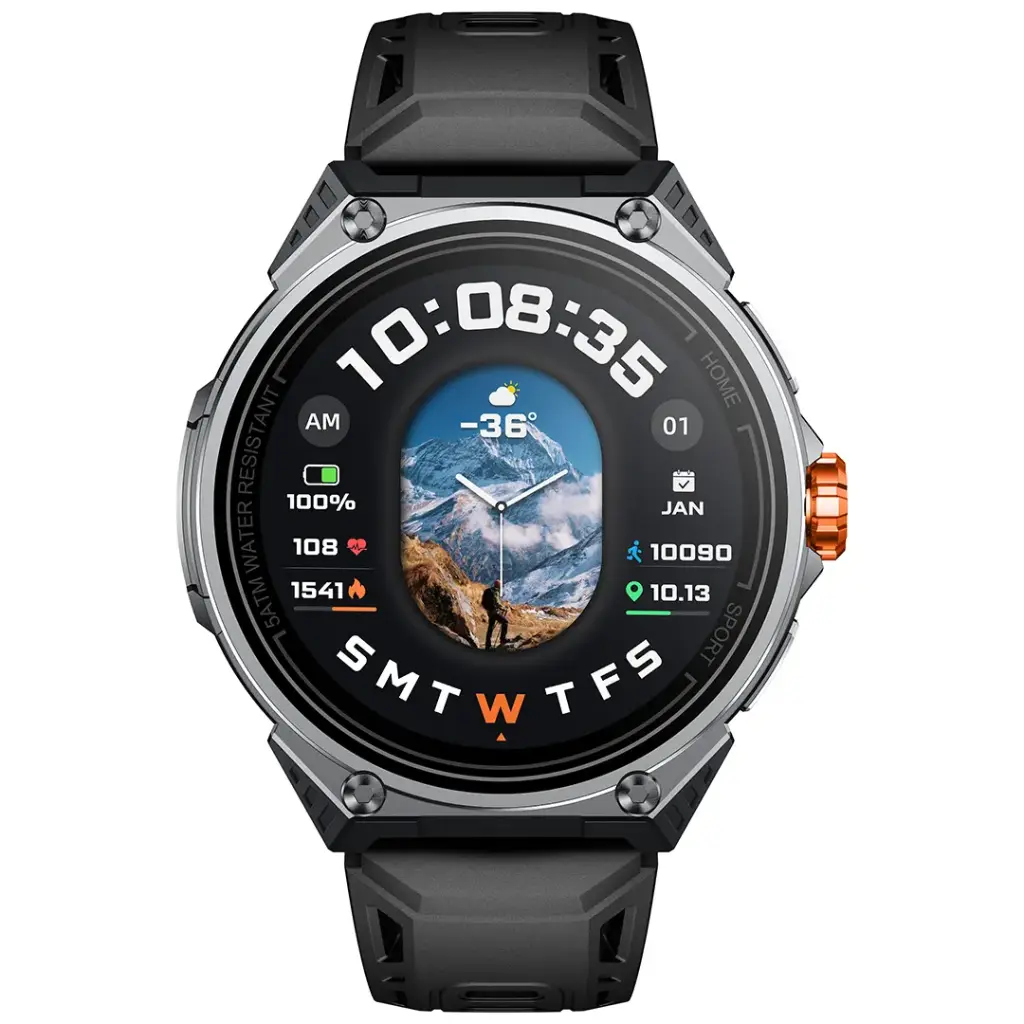 Powerology Alfa Urban Sports GPS Smart Watch - Black (2).webp