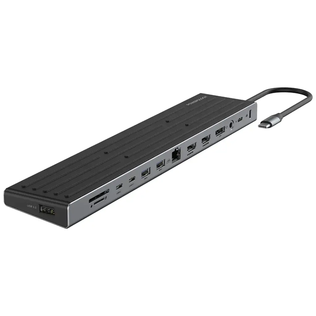 Powerology Nexis 13-in-1 Multi-Display USB-C Hub & Laptop Stand - Black (5).webp