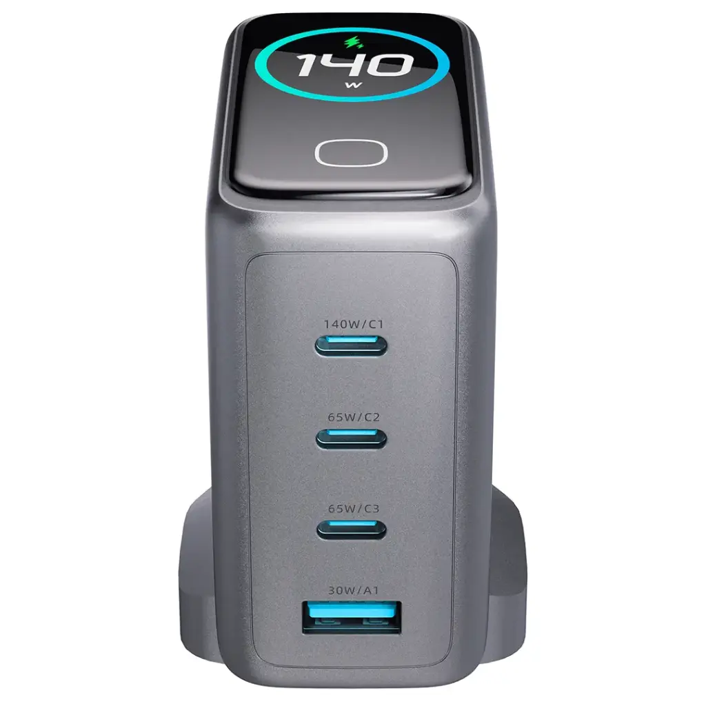 Powerology Voltflow GaN Charger PD 140W - Black1.webp