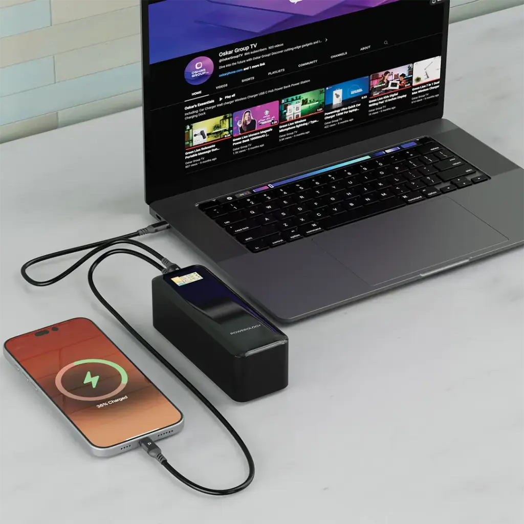 Powerology NeuroVolt 140 27000mAh Power Bank - Black4.webp