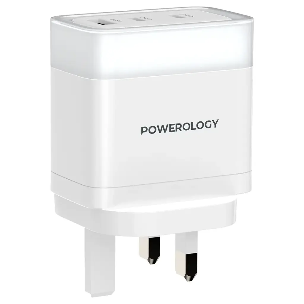 Powerology Lunex Series Fast Charging Adapter PD 65W WH1.webp