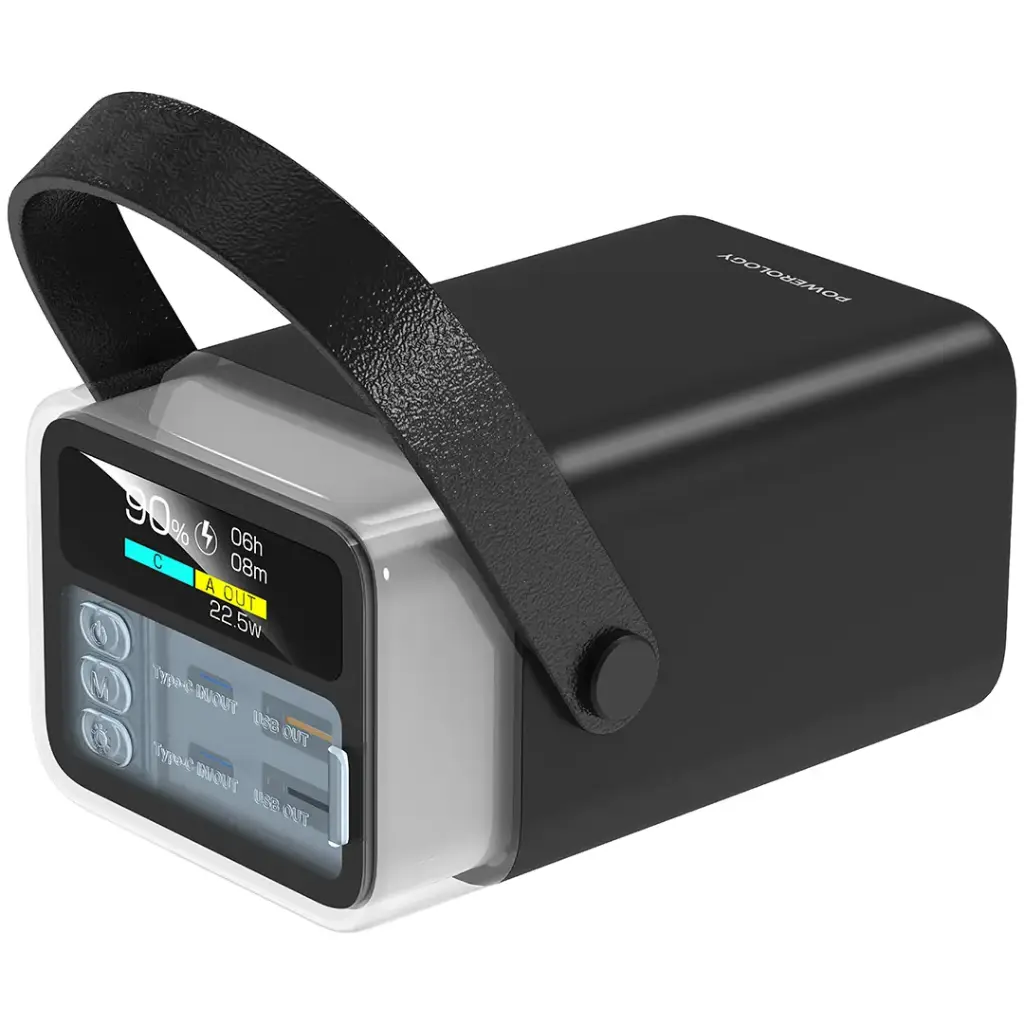 Powerology Halo Beam 40000mAh Power Bank PD 65W - Black4.webp