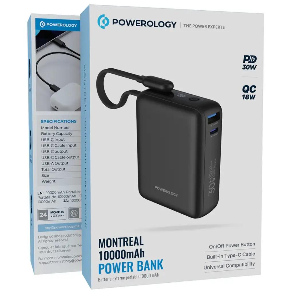 Powerology Montreal 10000mAh Power Bank.webp