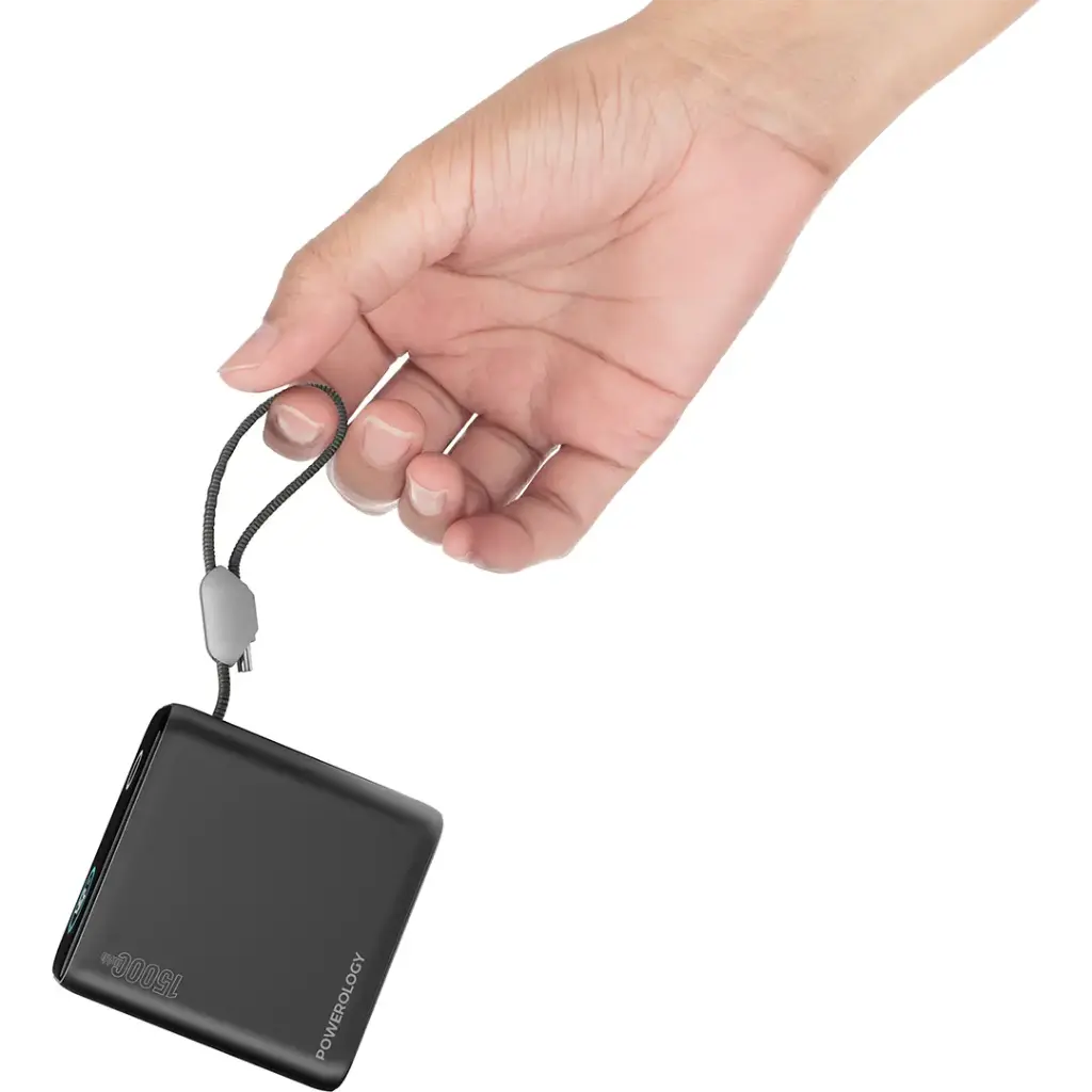 Powerology 15000mAh Mini Power Bank BK.webp