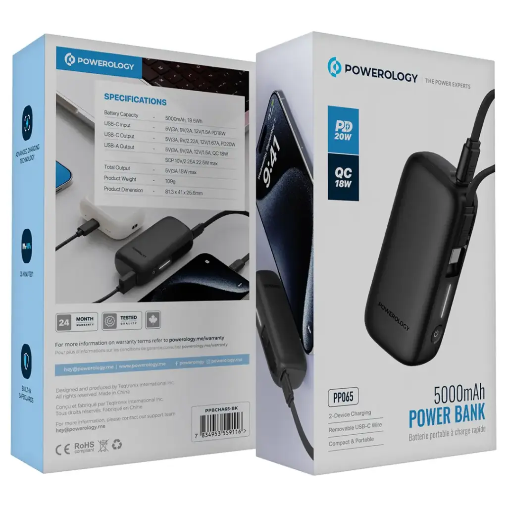 Powerology 5000mAh Power Bank.webp