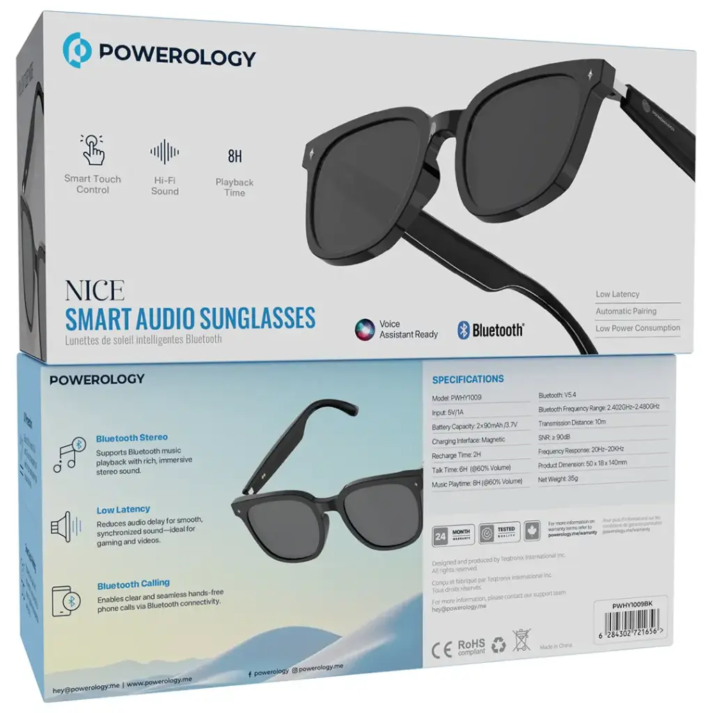 Powerology Nice Smart Audio Sunglasses477.webp