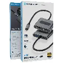 Powerology 4-In-1 USB-C Multi-Function Hub - Gray2.webp