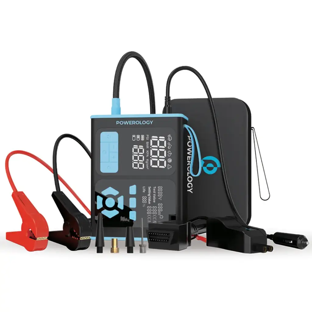 Powerology Jump Starter, Air Inflator & OBD II Car Fault Diagnosis Tool6.webp