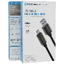 Powerology 12W Braided USB-A to USB-C Cable - Black.webp