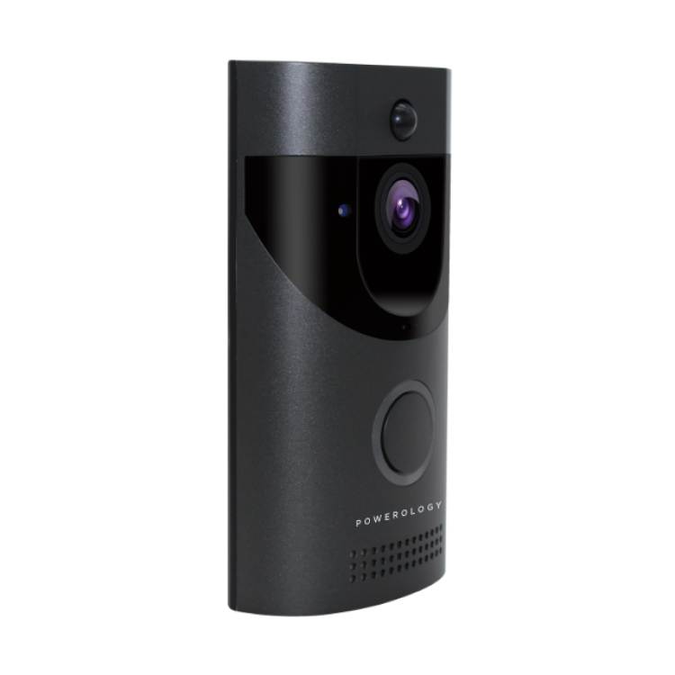 Powerology Smart Video Doorbell with Night Vision and Motion Sensor