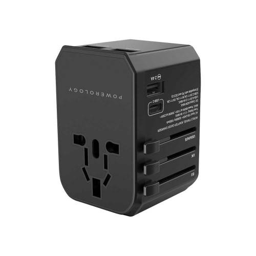 Powerology Universal Charger with Triple USB-A Ports