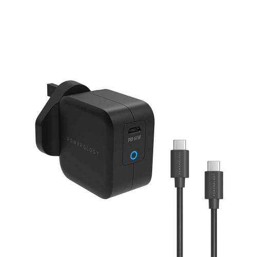 Powerology GaN Charger Includes Fast Charging USB-C Cable