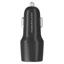 Powerology Dual Port LED Car Charger PD 20W+QC 18W