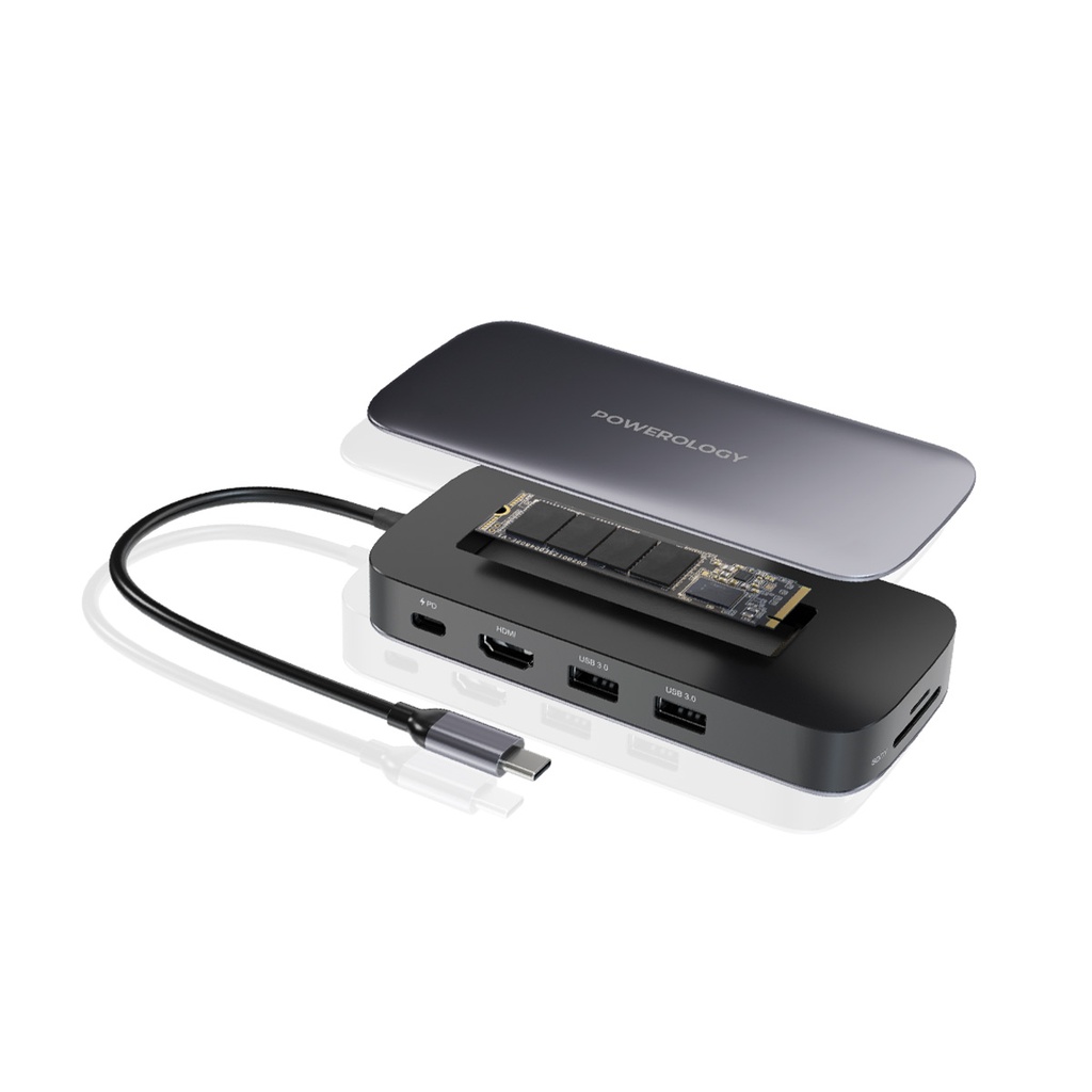 Powerology 512GB USB-C Hub & SSD Drive: Connectivity and Storage